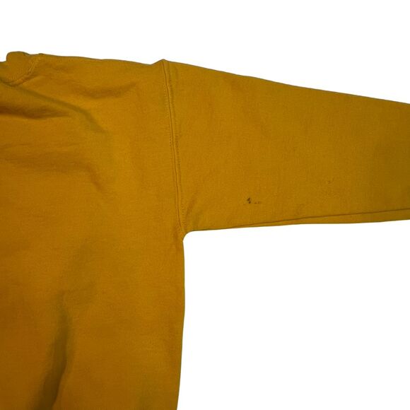 Vintage Gilden Sweater Youth Small Yellow Horse Racing Heavy Weight Sport Shirt - Picture 11 of 11